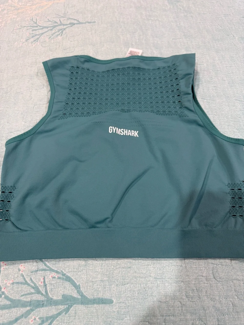 Gymshark Seamless Sports Bra Crop Top — Teal XXL